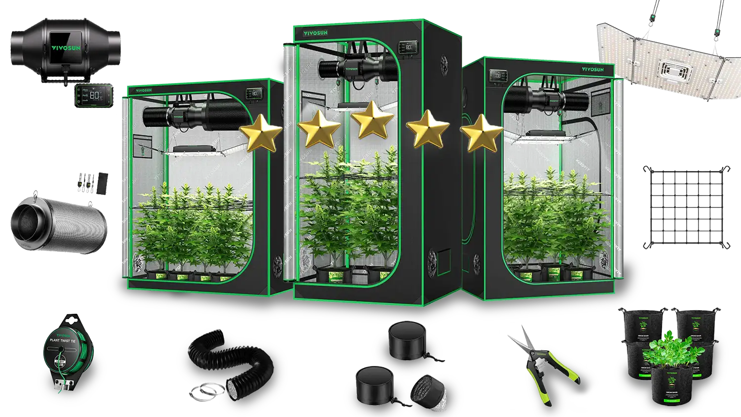 Growbox Komplettset Bestenliste Header Vivosun neu