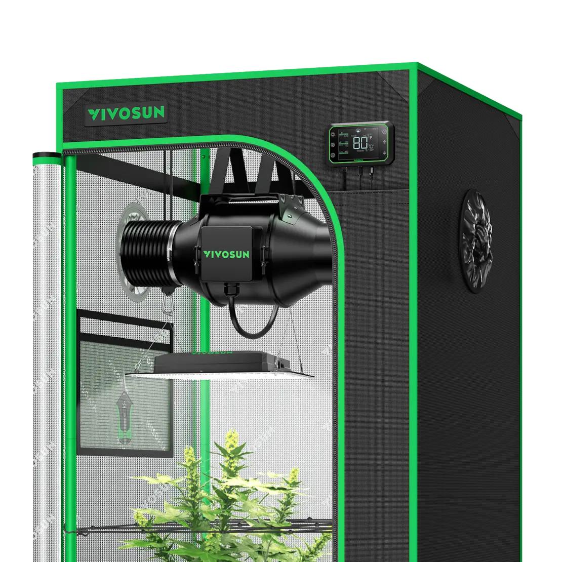 Smart Grow Zeltset GIY SGS 22 60 x 60 x 120 cm Komplettsystem fue 1